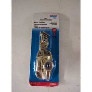 National Hardware N183-723 VKA821 Keyed Sash Lock,‎ Bright Brass
